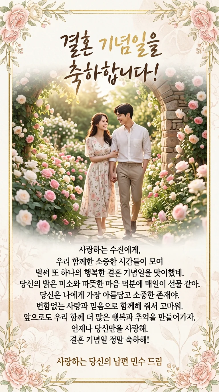 결혼 기념일 카드